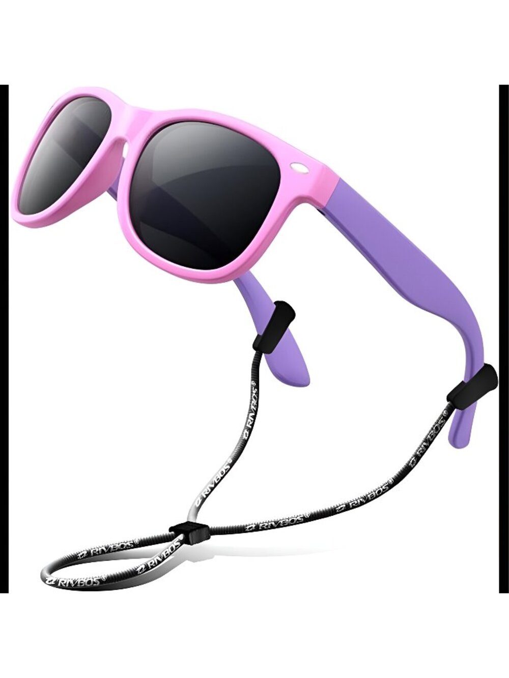 Kids Sunglasses Polarized UV Protection Flexible Rubber Glasses Shades w/ Strap